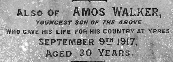 Amos Walker epitaph